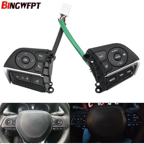 New Car Steering Wheel Cruise Control Buttons Switch For Toyota Avalon Camry XV70 70 V70 2018 2019