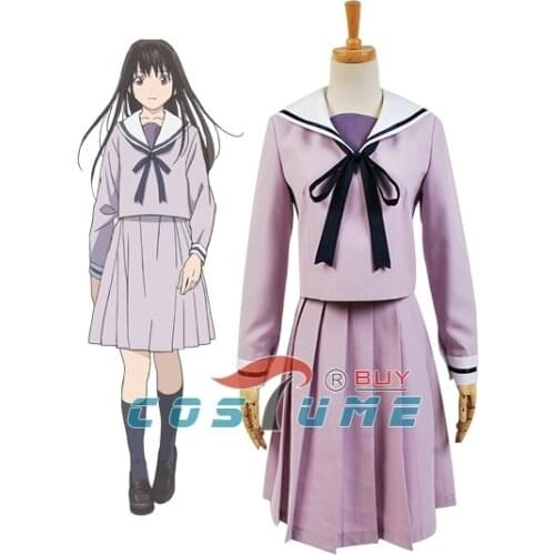 Fantasy Manga Noragami Hiyori Iki School Uniform Cosplay Costume Custom Made