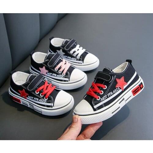 New Classic Children Canvas Shoes Girls Boys Kids Sneakers Tendon Casual Baby Running Shoes Solid Color Child Sport Shoes WD012