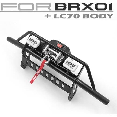Rc Cars Metal RHINO Front Bumper For 1/10 Boomracing BRX01 Chassis Match KILLERBODY LC70 BODY