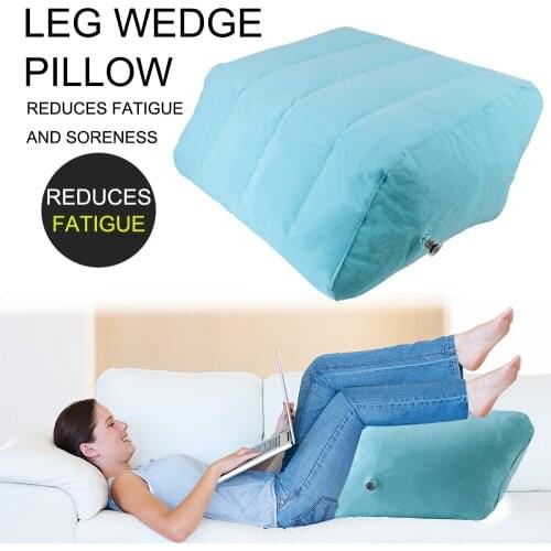 Inflatable Leg Pillow Portable Knee Pillow Rest Pillow Cushion PVC Pregnant Woman Foot Lift Lightweight Leg pillow