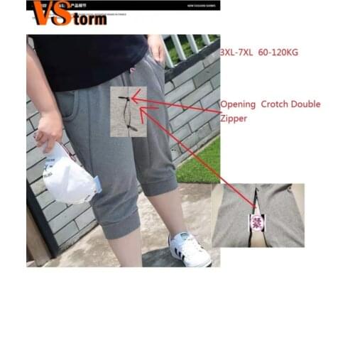 7XL -130kgNew Opening Pants In Spring and Summer Outdoor Fun Pants In Car Sports Capris Calf-Length Pants