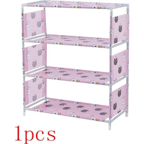New Dustproof Cloth Shoe Cabinet Oxford Cloth Non-Woven Shoe Rack Simple Storage Multi-Layer Shoe Rack