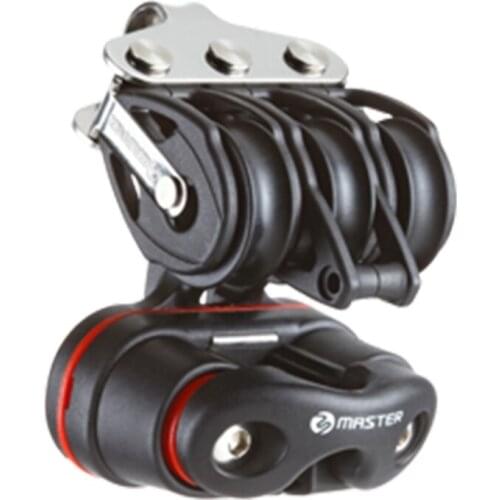 Sailboat Dinghy 22mm 7/8" Triple, Fairlead Cleat Becket Block Windrider Block Small Boat Block Master BB-2213F