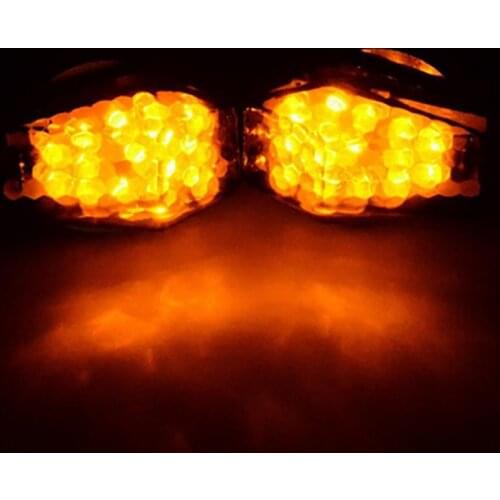 Motorcycle Front Turn Signals Flush Mount LED for Honda Kawasaki Suzuki Yamaha Motorcycle Accessories