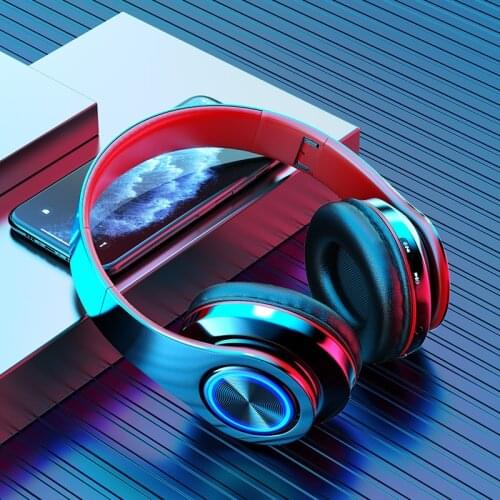 Portable Wireless Headphones Strong Bass Bluetooth Headset Noise Cancelling Bluetooth Earphones Low Delay Earbuds for Gaming