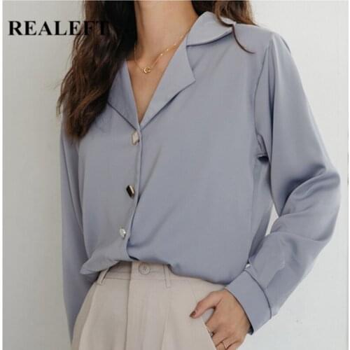 Женские шифоновые рубашки REALEFT China At AliExpress