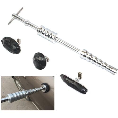 Silver Hammer Manual Puller + 3 Cold Glues Drawing Gasket Car Paintless Dent Repair Tools Kit car dent puller