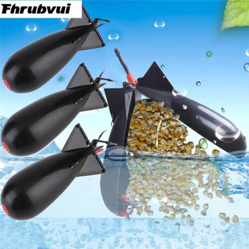 Carp Fishing Rocket Feeder Large Small Spod Bomb Float Lure Bait Holder 2 Size Pellet Rockets Feeders Position Gear Accessories