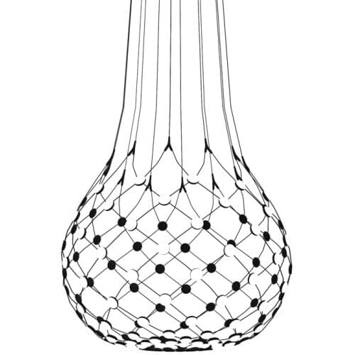 Modern Luxur Led Pendant Light Villa Living Room Stairs Suspension Clothing Hotel Creative Design Black Chess Lighting Fixtures