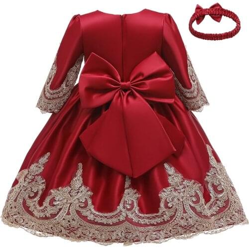 Big Bow Girls Wedding Dresses For Girls Birthday Party Dress High Quality Kids Girls Princess Dress Ball Gown Children Clothing