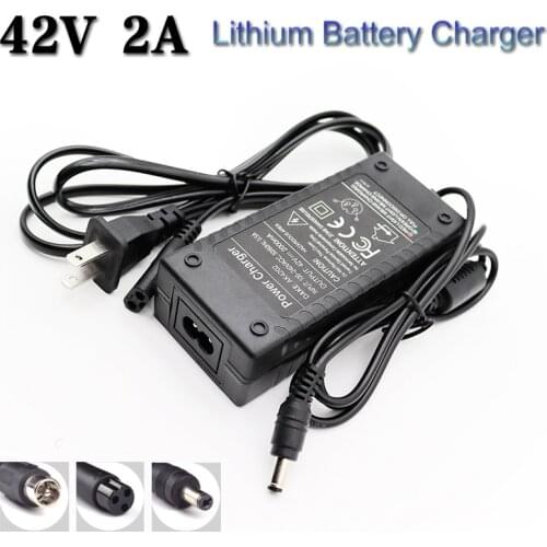 42 V 2 A smart charger for 36 V electric bicycle/scooter series rechargeable lithium battery