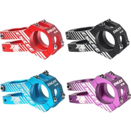 ENLEE Bicycle Short Stem Tee MTB Mountain Bike Stem Bicycle Parts Cycling Handlebar Hollow Downhill Stem Cycling Accessories