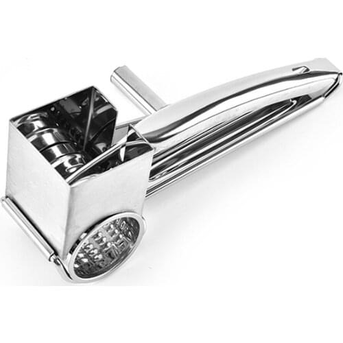 Rotary Cheese Grater Shredder Butter Cutter Cheese Shredder Slicer Garlic Grinder Kitchen tool Stainless Steel Multi-functional
