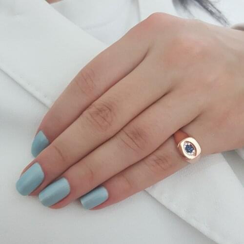 High Quality Evil Eye New 925 Sterling Silver Good Luck Gift Ring Women Vintage Style Minimal Fine Jewelry Luxury Accessories