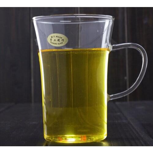 1PC 260ml handmade heat-resistant glass transparent Green Tea Kung Fu tea cup simple creative glass cup JN 1021