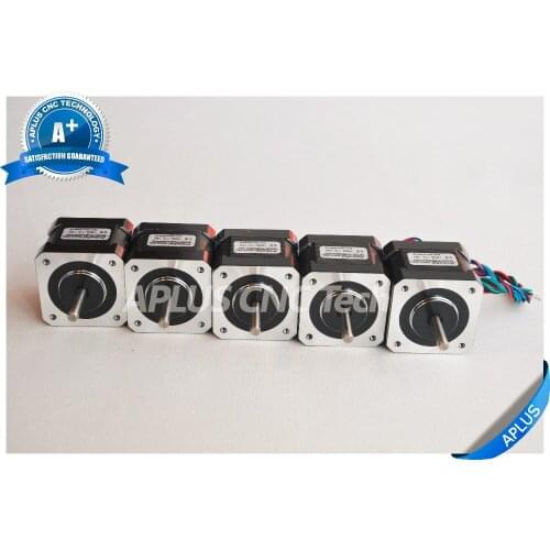 5 PCS NEMA 17 Stepper Motor, 56.5oz-in 40mm 1.3A, 1.8degree, 4wires