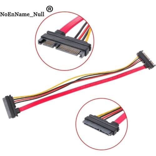 Male To Female Adapter Cable 30cm 22Pin(15+7) Male To Female SATA Serial ATA Data Power Cable Extension Cord