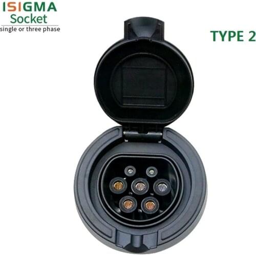 Type 2 ev charger socket car charging electric type 2 female evse 621962 ev connector without cable