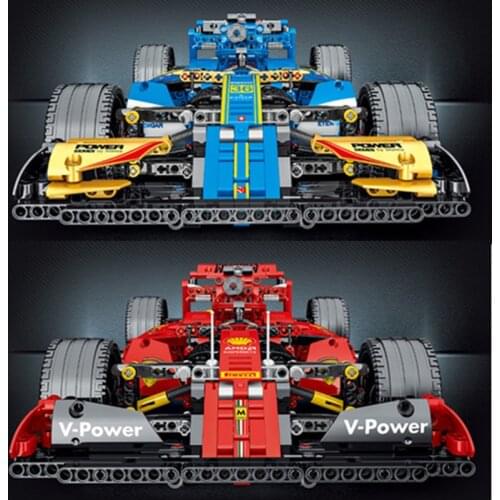 MORK 023005 023007 Building Blocks New Model F1 Formula Car Educational Toys Bricks Kit for Children Christmas Gifts