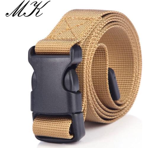Maikun belt for men custom casual buckle belt multifunctional imitation nylon canvas tactical belts