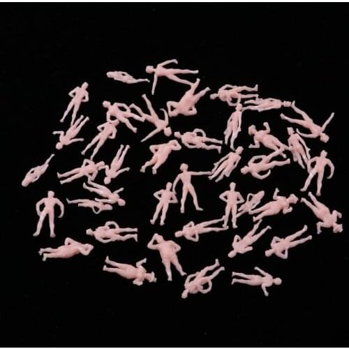 Model Trains People Figures 1:87 Scale Painted Beach Crowd Miniatures HO
