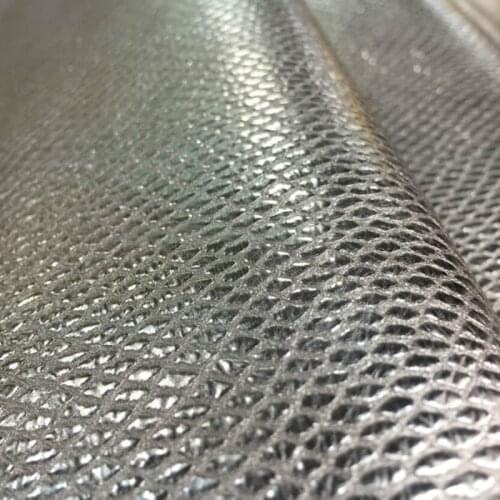 Agenuineon Genuine Natural Cowhide Leather Fabric Fashion Embossed Metallic Pattern Cow Skin Finished For Belt Purse Shoes Hot