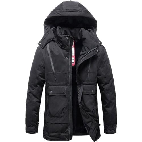 Mens Winter Jacket Plus Size Coats 2020 Casual Outdoor Fleece Liner Warm Hooded Jackets Parkas Long Coat Windbreakers Outwear