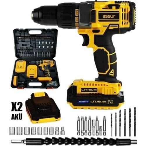 Pro 36w 5ah Screwing Rechargeable Drill 24 Pcs Set