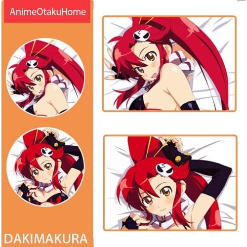 Anime Tengen Toppa Gurren-Lagann littner yoko Throw Pillow Cover Hug Pillowcase Otaku Bedding Decoration Dakimakura Pillow Case