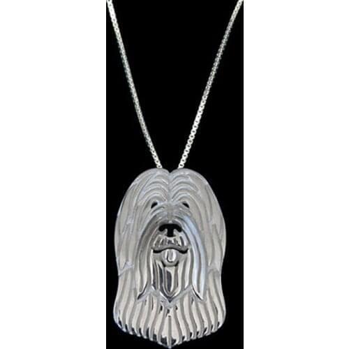 Gold Silver Color Briard (natural ears) Pendant Necklace Hunger Games Necklace Women Best Friend Choker