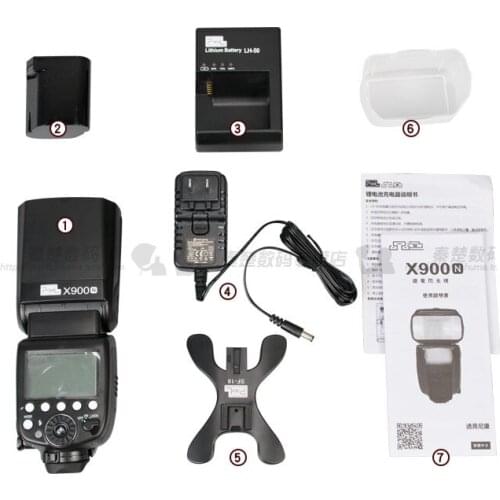 Pin-color X900 camera Flash TTL High Speed synchronous Lithium Fast return CD50