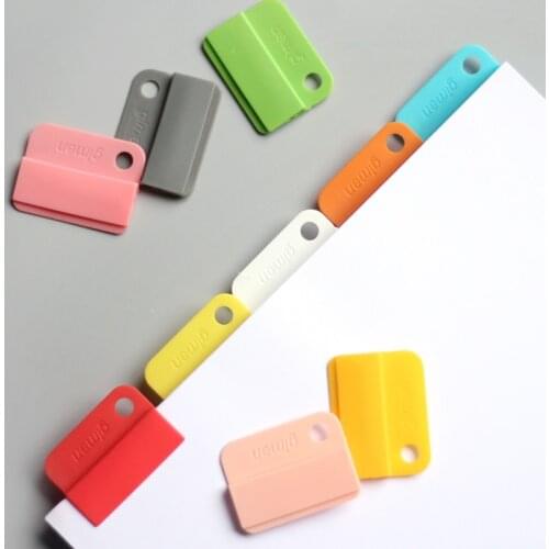 Rainbow Colored Index Tap Binder Index Page Dividers Paper Clips for Notebook Office School Bookmark