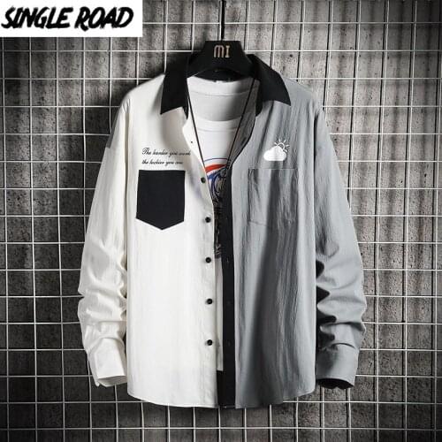 Mens Casual Shirts Single Road China