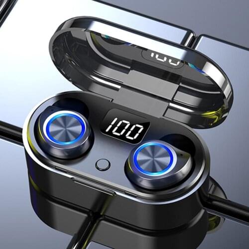 TW80 Bluetooth 5.0 TWS Stereo Digital Display In-Ear Wireless Earphones Earbuds