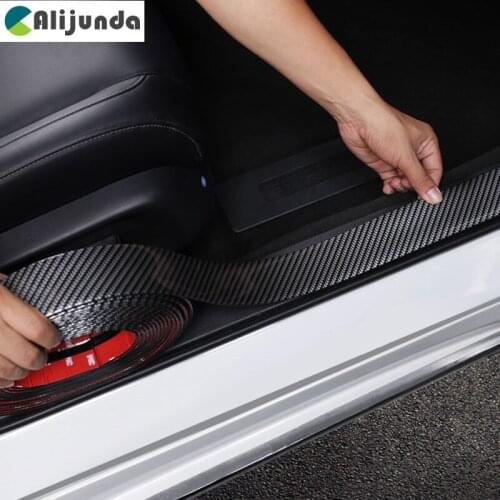 Carbon fiber front and rear bumper car side door rubber bumper stickers auto parts for Honda Accord Odyssey Crosstour Fit Jazz