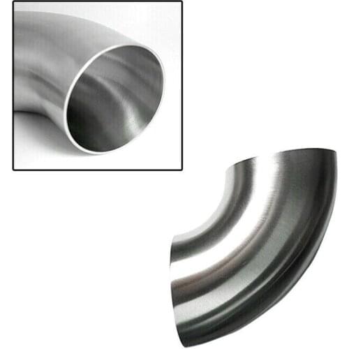 2Pcs Universal Car Exhaust Pipe Stainless Steel 90 Degree 63mm Bend Elbow Tubes Auto Accessories