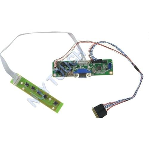 VGA to LVDS Converter LCD Controller Board For N173H6-L01 N173H6-L02 N173H6-L04 17.3 Inch 1920x1080 LVDS LED TFT LCD Repair DIY