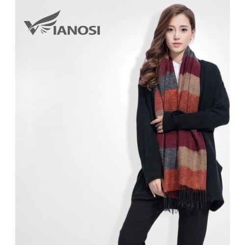 [VIANOSI] Fashion Brand Winter Scarf Women Designer Pashmina Shawls and Scarves Soft Foulard Bufandas VS063