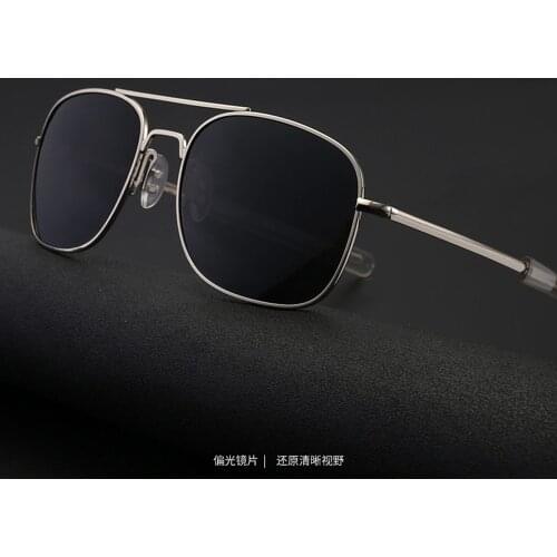 High-end Pilot Fashion Driver Sun Glasses Polarized Mirror Sunglasses Custom Made Myopia Minus Prescription Lens -1 to -6