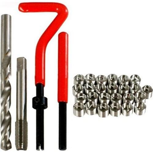 High quality Engine Block Restoring Damaged Thread Repair Tool Kit M5 M6 M8 M10 M12 Carbon Steel Professional Auto Repair Set