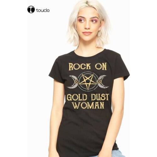 New Rock On Gold Dust Woman Shirt - Vintage Goddess Shirts - Rock Lovers Gift Tee Cotton Tee Shirt