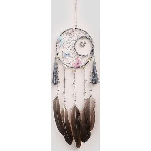 Wind Chimes Bells Hanging Decorations Wind Ornament Garden Craft Dream Catcher Wall Bedroom Hanging Window Decorations 1PC