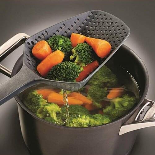1PC Kitchen Large Scoop Colander Pasta Heat Resistant Strainer Plastic Ice Scoop Fried Food Filter Food Drain Kitchen Accessorie