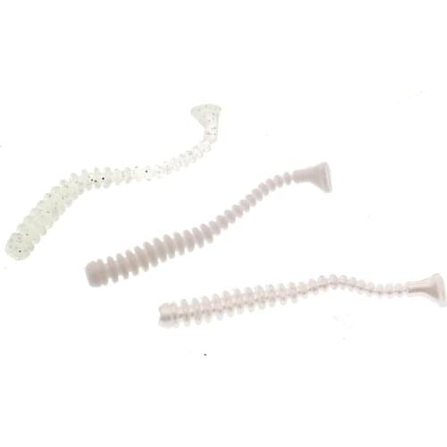 20 Pcs/bag Fishing Lure Mini Root fishing Soft Bait 5mm 0.38g SwimBait Worm Fishing Bait Small T Tail Soft Bionic Bait Lure