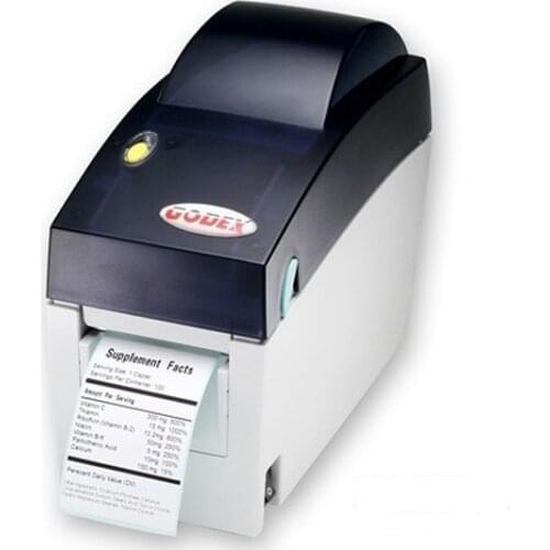 203dpi for Godex EZ-DT2 2.5" direct thermal barcode printer with Ethernet port with free shipping by DHL&EMS