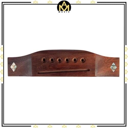6 Strings Saddle Rosewood Durable Guitar Bridge Shell Inlay For Folk Acoustic Guitar Accessories