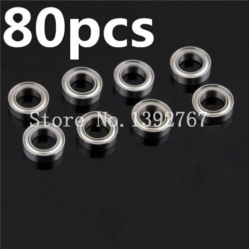 80pcs/lot 86693(286068B) HSP Upgrade Parts Ball Bearing 15*10*4 1/10 For Himoto RC Cars 02138 Kidking Kingliness Troian METEOR