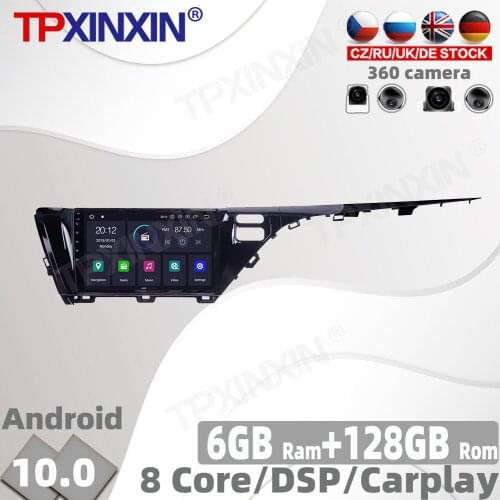 128G Android 10.0 For Toyota Camry CHR C-HR 2017 2018 Car Radio Multimedia Video Player Navigation GPS Auto 2 din 2din no DVD