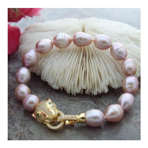 HUGE AAA 11-13MM PURPLE SOUTH SEA PEARL BRACELET 7.5-8 inch